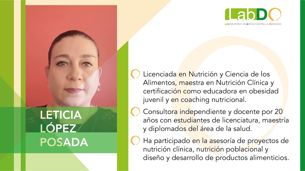 Accesibilidad a alimentos sanos, clave en el combate al sobrepeso y la obesidad: nutrióloga Leticia López Posada